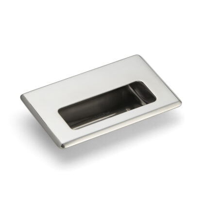 Exclusief RVS handvat cup SUS304, 138 mm (5-7/16") HH-FC-1M. Roestvrijstalen handgreepschaal van roestvrij staal V2A, hoogglans gepolijst, voor laden, kasten, vochtige omgevingen, schepen, machines, apparaten van Sugatsune / LAMP® (Japan)