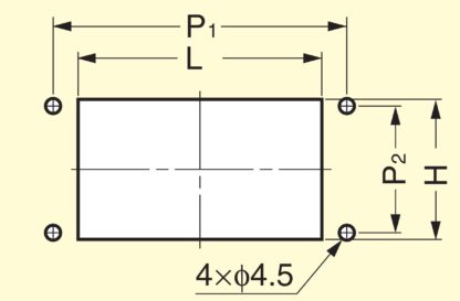 Exclusief RVS handvat beker SUS304, 94 mm (3-11/16") HH-FB-3M. Roestvrijstalen handgreepschaal van roestvrij staal V2A, hoogglans gepolijst, voor laden, kasten, vochtige omgevingen, schepen, machines, apparaten van Sugatsune / LAMP® (Japan) - Afbeelding 3