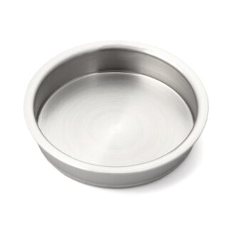 Exclusieve ronde roestvrijstalen beker SUS304, ⌀46 mm (1-13/16") SMH-45. Ronde roestvrijstalen handvatschaal gemaakt van roestvrij staal V2A, satijnmat, voor lades, kasten, vochtige omgevingen, schepen, jachten, caravans door Sugatsune / LAMP® (Japan)