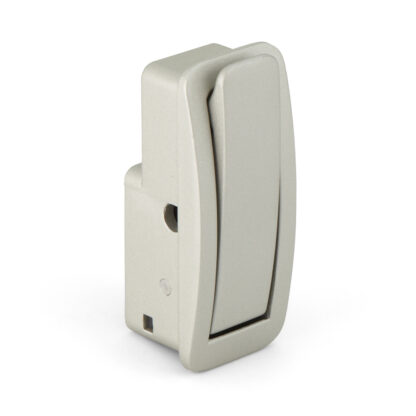 Hoogwaardige veerhaak voor inbouw, oppervlak: champagne, 60 mm (2,4"), uitvoering: met soft-close sluitdemping, NF-60D-SL. Inklapbare haak met automatische sluiting en soft-close voor caravan, jacht en nog veel meer, van Sugatsune / LAMP® (Japan) - Afbeelding 2
