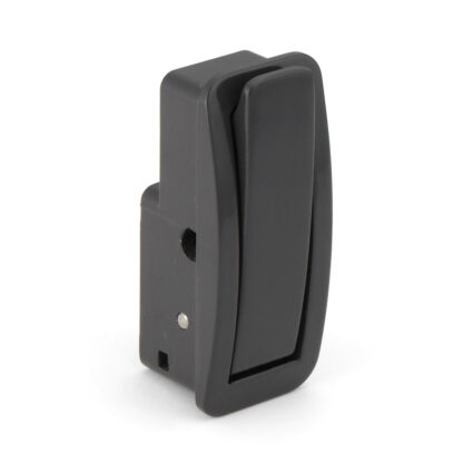 Hoogwaardige veervouwhaak voor inbouw, oppervlak: donkergrijs, 60 mm (2,4"), uitvoering: met soft-close sluitdemping, NF-60D-GR. Vouwhaak met automatische sluiting en soft-close voor caravan, jacht, trein en nog veel meer, van Sugatsune / LAMP® (Japan) - Afbeelding 5