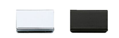 Contraplaat voor glasdikte 5 mm (13/64"), met handgreepfunctie, oppervlak: verchroomd, 40 mm (1-37/64"), K-150CR. Tegenhanger voor glazen kastdeur, magnetische vliegenvanger en nog veel meer, van Sugatsune / LAMP® (Japan) - Afbeelding 3