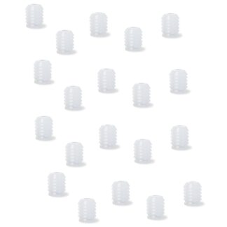 20 stuks hoogwaardig schroefdraadinzetstuk met binnendraad M4, gemaakt van nylon (PA), 11 mm (7/16"), 9047420. Praktische pershuls voor houten onderdelen, meubelaansluitingen, elektronicabehuizingen en nog veel meer, van EMUCA