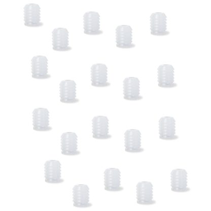 20 stuks hoogwaardig schroefdraadinzetstuk met binnendraad M4, gemaakt van nylon (PA), 11 mm (7/16"), 9047420. Praktische pershuls voor houten onderdelen, meubelaansluitingen, elektronicabehuizingen en nog veel meer, van EMUCA