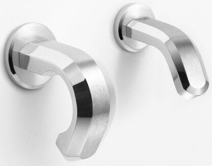 Glasbevestiging voor ZweiL® roestvrijstalen meubelknop, 16 mm (0.7″) ZL-2302-1916. Plaat van het fijnste RVS V4A (SUS316) en bevestigingsschroeven voor bevestiging op glas voor knoppen ZL-1901, ZL-1903, ZL-1904 en ZL-1905 van Sugatsune / LAMP® (Japan) - Afbeelding 2