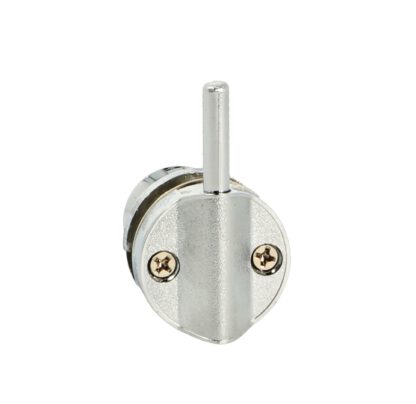 Zamak glazen deurslot met handgreepfunctie, 29 mm (1.2") 14.09.125. Massief glazen deurslot gemaakt van zamak, ook geschikt als glazen deurknop, verchroomd, voor vitrinekast, vitrinekast, glazen deur, door SISO Denemarken - Afbeelding 5
