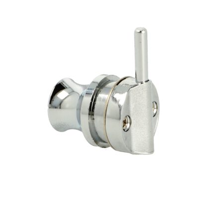 Zamak glazen deurslot met handgreepfunctie, 29 mm (1.2") 14.09.125. Massief glazen deurslot gemaakt van zamak, ook geschikt als glazen deurknop, verchroomd, voor vitrinekast, vitrinekast, glazen deur, door SISO Denemarken - Afbeelding 9