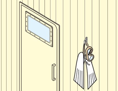 Hoogwaardige haak met veiligheidsklep van roestvrij staal SUS316, EN-K120. V4A Safety Lock Rope Hook voor scheepsbouw, buiten, vochtige omgeving, ruwe omgeving en nog veel meer, door Sugatsune / LAMP® (Japan) - Afbeelding 5