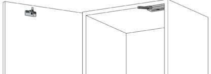 Zware demper voor grote en zware meubeldeuren. Meubeldemper met veiligheidsvergrendeling van SUGATSUNE / Lamp (Japan) - Afbeelding 5
