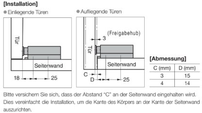 Magnetische push-open dagschoot voor extra zware greeploze deuren Touch-Latch ML-ZN80 van SUGATSUNE / Lamp (Japan) - Afbeelding 7