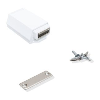 Magnetische push-open dagschoot voor extra zware greeploze deuren Touch-Latch ML-ZN80 van SUGATSUNE / Lamp (Japan) - Wit