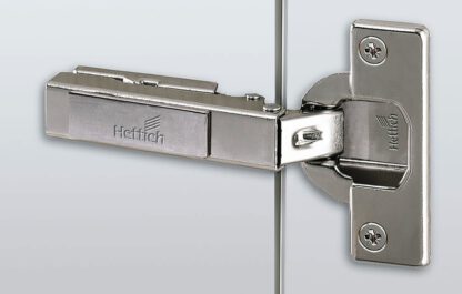 Hettich Intermat 110° scharnier 48049, boorpatroon 52 x 5,5 mm met kruisvormige montageplaat. Meubelscharnier Intermat 9943, verkrijgbaar voor standaarddeur (houten deur), houten kozijndeur, aluminium kozijndeur, opschroefbaar, van Hettich - Afbeelding 4