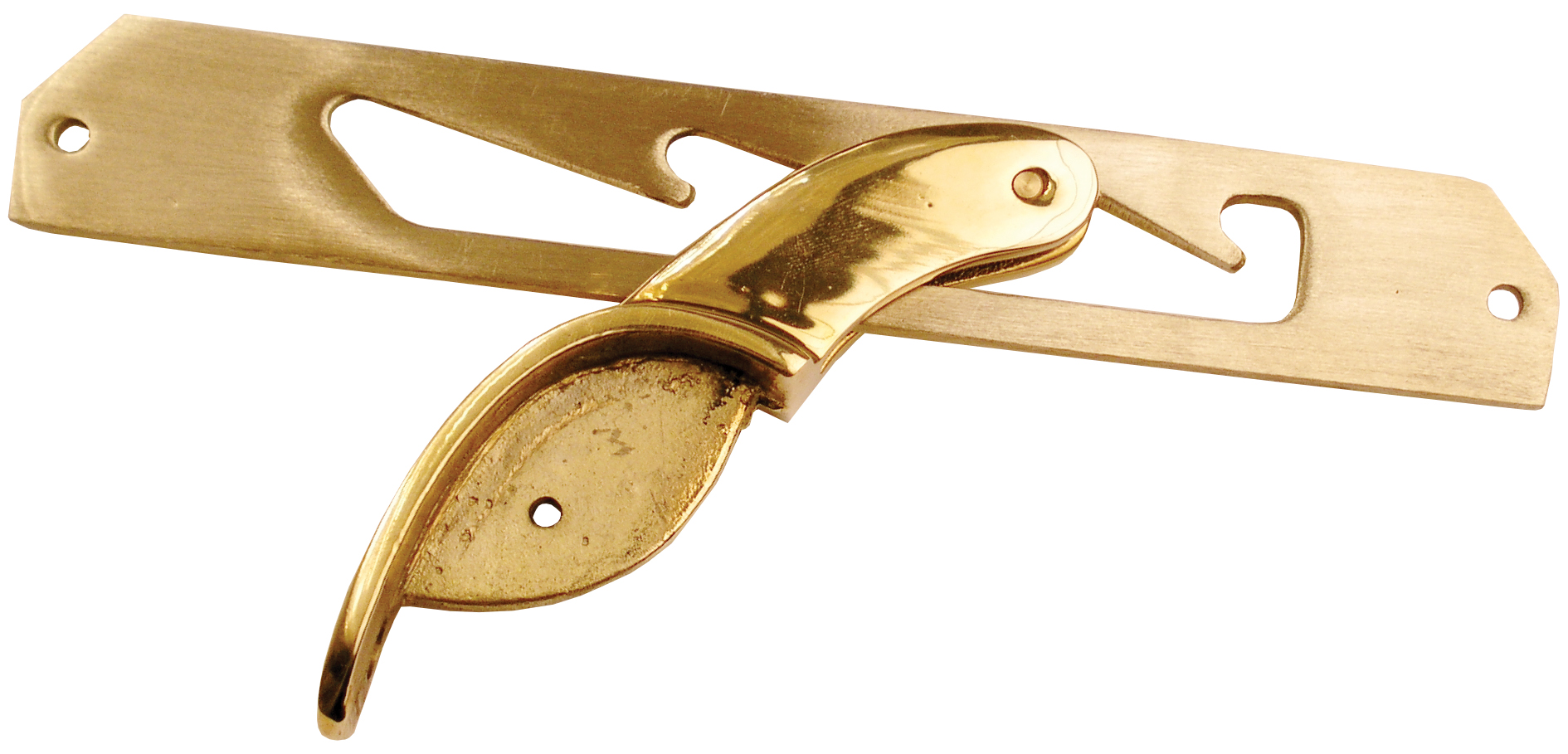 2 stuks Hoge kwaliteit koperen klink, glanzend gepolijst, 235 mm (9.3") 04.03.040-0. Ligstoelfitting van koper, glanzend gepolijst, voor ligstoel, ligstoel bij het zwembad, ligstoel, ligstoel, stoomstoel, klapstoel, houten ligstoel, ligstoel, door SISO De - Afbeelding 4