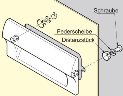 Hoogwaardige rechthoekige greepschaal van duurzaam kunststof, oppervlak: ivoor, 110 mm (4,4") HH-JS110-IV. Meubelhandvat HH-JS110-IV voor plaatwerk, hout, lade, metalen kast, houten kast, kantoormeubilair, slaapkamermeubilair, door Sugatsune / LAMP® (Japa - Afbeelding 5