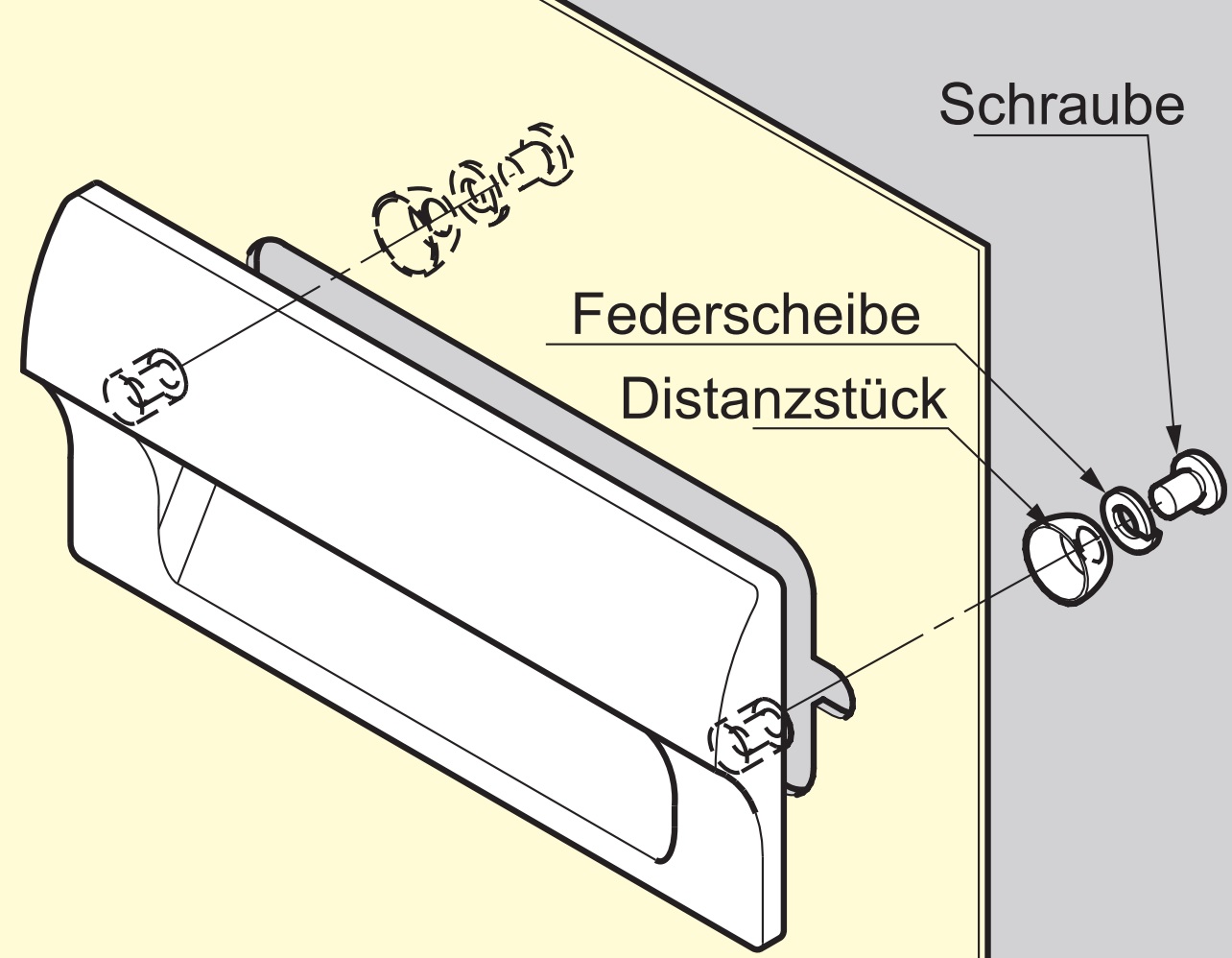 Hoogwaardige rechthoekige greepschaal van duurzaam kunststof, oppervlak: ivoor, 140 mm (5,6") HH-JS140-IV. Meubelgreep HH-JS140-IV voor plaatwerk, hout, lade, metalen kast, houten kast, kantoormeubilair, slaapkamermeubilair, door Sugatsune / LAMP® (Japan) - Afbeelding 6