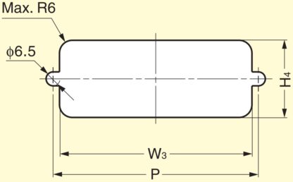 Hoogwaardige rechthoekige greepschaal van duurzaam kunststof, oppervlak: zwart, 70 mm (2,8") HH-JS70-BL. Meubelgreep HH-JS70-BL voor plaatwerk, hout, lade, kast, kantoormeubilair, slaapkamermeubilair, door Sugatsune / LAMP® (Japan) - Afbeelding 2