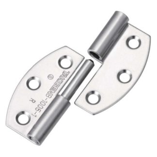 2 stuks hoogwaardig lift-off scharnier van SUS304 roestvrij staal, oppervlak: glanzend gepolijst, 40 mm (1.6"), uitvoering: rechts, B-1005-1-R. Hoogwaardig vlaggenschipscharnier gemaakt van V2A voor vochtige omgevingen, schepen, buitenkeukens en nog veel 
