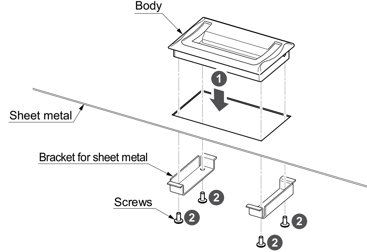 Hoogwaardige opvouwbare roestvrijstalen handgreep voor koffers of dozen van V4A, 150 mm (6″) HCT-150. Klaphandvat gemaakt van het fijnste corrosievrije roestvrij staal V4A (SUS316), geschikt voor vochtige, ruwe en zeer corrosieve omgevingen door Sugatsune - Afbeelding 4
