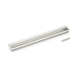 Lange aluminiumlegering inlaatgreep shell, geanodiseerd oppervlak, 300 mm (11,9") XLA-HHA300. Inlaatgreep XLA-HHA300 voor houten kasten, metalen kasten, elektrische apparaten, industriële machines, door Sugatsune / LAMP® (Japan)