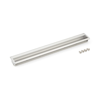 Lange aluminiumlegering inlaatgreep shell, geanodiseerd oppervlak, 300 mm (11,9") XLA-HHA300. Inlaatgreep XLA-HHA300 voor houten kasten, metalen kasten, elektrische apparaten, industriële machines, door Sugatsune / LAMP® (Japan)