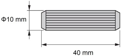 10 stuks lange houten deuvels van beukenhout, oppervlak: geribbeld, 40 mm (1,6") 9094878. Houten deuvels 9094878 voor houten panelen, houtverbinding, meubelbouw, plankconstructie, door EMUCA - Afbeelding 5
