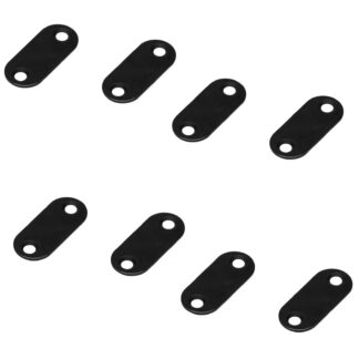 8 Stück Langovale Magnet-Gegenplatte mit 2 Senkbohrungen, MC-YN001U-BL, 35 mm (1-3/8″), von Sugatsune, schwarz. Produktbild