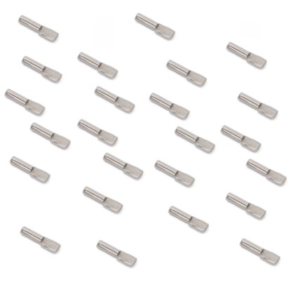 20 stuks hoogwaardige kuipplankdragers, gemaakt van staal, oppervlak: vernikkeld, 8049707. plankdragers voor rijen gaten, planken, planken, kastplanken, planken en nog veel meer, van EMUCA