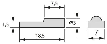 20 stuks hoogwaardige kuipplankdragers, gemaakt van staal, oppervlak: vernikkeld, 8049707. plankdragers voor rijen gaten, planken, planken, kastplanken, planken en nog veel meer, van EMUCA - Afbeelding 2