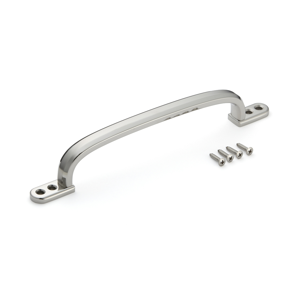 Hoogwaardige massief roestvrijstalen meubelgreep gemaakt van SUS304 (V2A) met vierpuntsmontage, 258 mm (10,2") XL-CUY260TT. Roestvrijstalen deurklink XL-CUY260TT gemaakt van SUS304 (V2A) met vier montagegaten voor boot, jacht, roestvrijstalen keuken, door