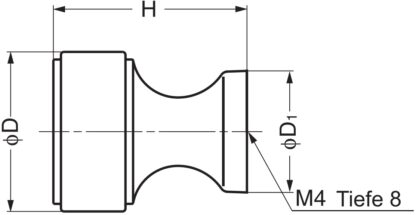 Hoogwaardig messing meubelknophandvat, afwerking: glanzend gepolijst, 16 mm (0,7") KHE111-16PB. Messing handvatknop voor lade, meubeldeur, keukenkast, kantoorkast en nog veel meer, door Sugatsune / LAMP® (Japan) - Afbeelding 2