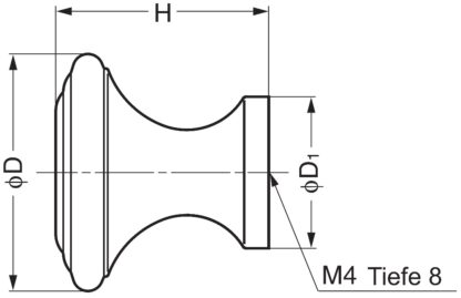 Hoogwaardig messing meubelknophandvat, afwerking: glanzend gepolijst, 31 mm (1,3") KHE103-32PB. Messing handvatknop voor lade, meubeldeur, keukenkast, kantoorkast en nog veel meer, door Sugatsune / LAMP® (Japan) - Afbeelding 2