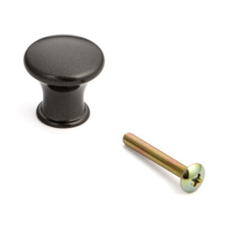 Hoogwaardige meubelknopgreep gemaakt van robuuste aluminiumlegering, oppervlak: bruin, 24 mm (1") KK-T24SBR. Handgreepknop KK-T24SBR voor lade, meubeldeur, keukenkast, kantoorkast, huismeubilair en nog veel meer, door Sugatsune / LAMP® (Japan)