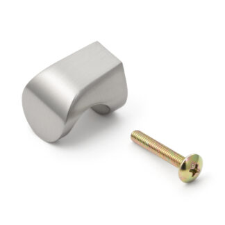 Hoogwaardige meubelknopgreep van zinklegering, afwerking: wit brons, satijn mat, 21 mm (0,9") MKZ-21WB. Zinklegering handvatknop voor lade, meubeldeur, keukenkast, kantoorkast en nog veel meer, door Sugatsune / LAMP® (Japan)