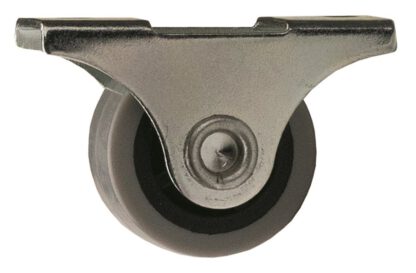 4 meubelwielen, gemaakt van robuust polyurethaan, oppervlak: grijs, 32 mm (1.3"), 08.06.042. Rollenset voor dressoir onder het bed, speelgoeddoos, doos, doos, apparaten, meubels en nog veel meer, door SISO Denemarken - Afbeelding 2