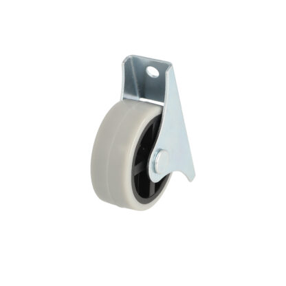 4 meubelwielen, gemaakt van robuust polyurethaan, oppervlak: grijs, 40 mm (1.6"), 08.06.044-0. Rollenset voor ladekast onder bed, speelgoedkist, doos, doos, apparaten, meubels en nog veel meer, van SISO Denmark - Afbeelding 4