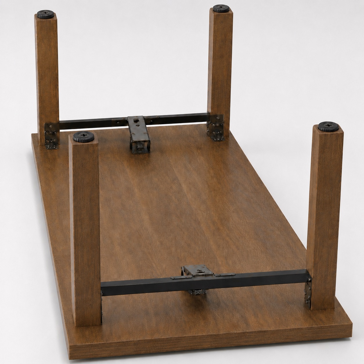 4 stevige meubelversteller, laadvermogen: 600 kg, oppervlak: zwart, ⌀25 mm (63/64"), versie: met kruisschroevenprop, B572-25-BL. Verstelbare voet voor meubels en nog veel meer, door Kojima (Japan) - Afbeelding 5