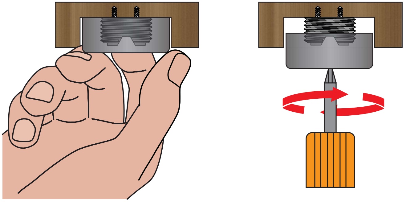 4 stevige meubelversteller, laadvermogen: 600 kg, oppervlak: wit, ⌀25 mm (63/64"), versie: met kruisschroevenprop voor schroevendraaier, B572-25-WH. Verstelbare voet voor meubels en nog veel meer, door Kojima (Japan) - Afbeelding 7