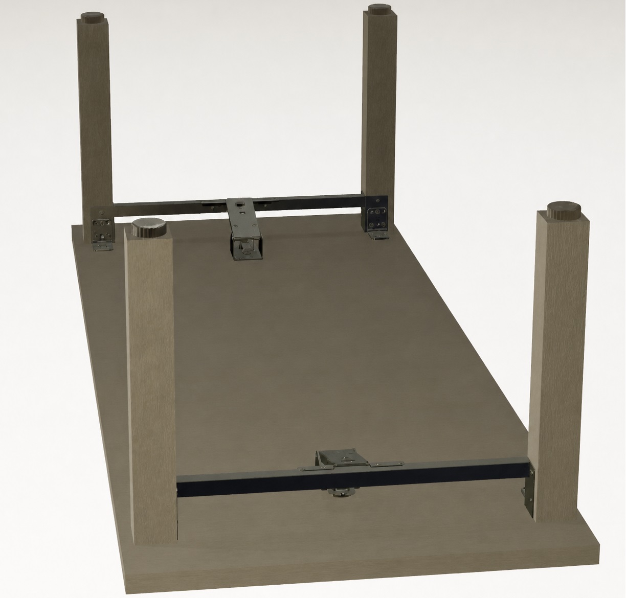 4 stevige meubelversteller, laadcapaciteit: 600 kg (1323 lbs), oppervlak: wit, ⌀25 mm (63/64"), versie: standaard, B571-25-WH. Verstelbare voet voor tafelpoten, meubelpoten, kastvoeten en nog veel meer, door Kojima (Japan) - Afbeelding 5