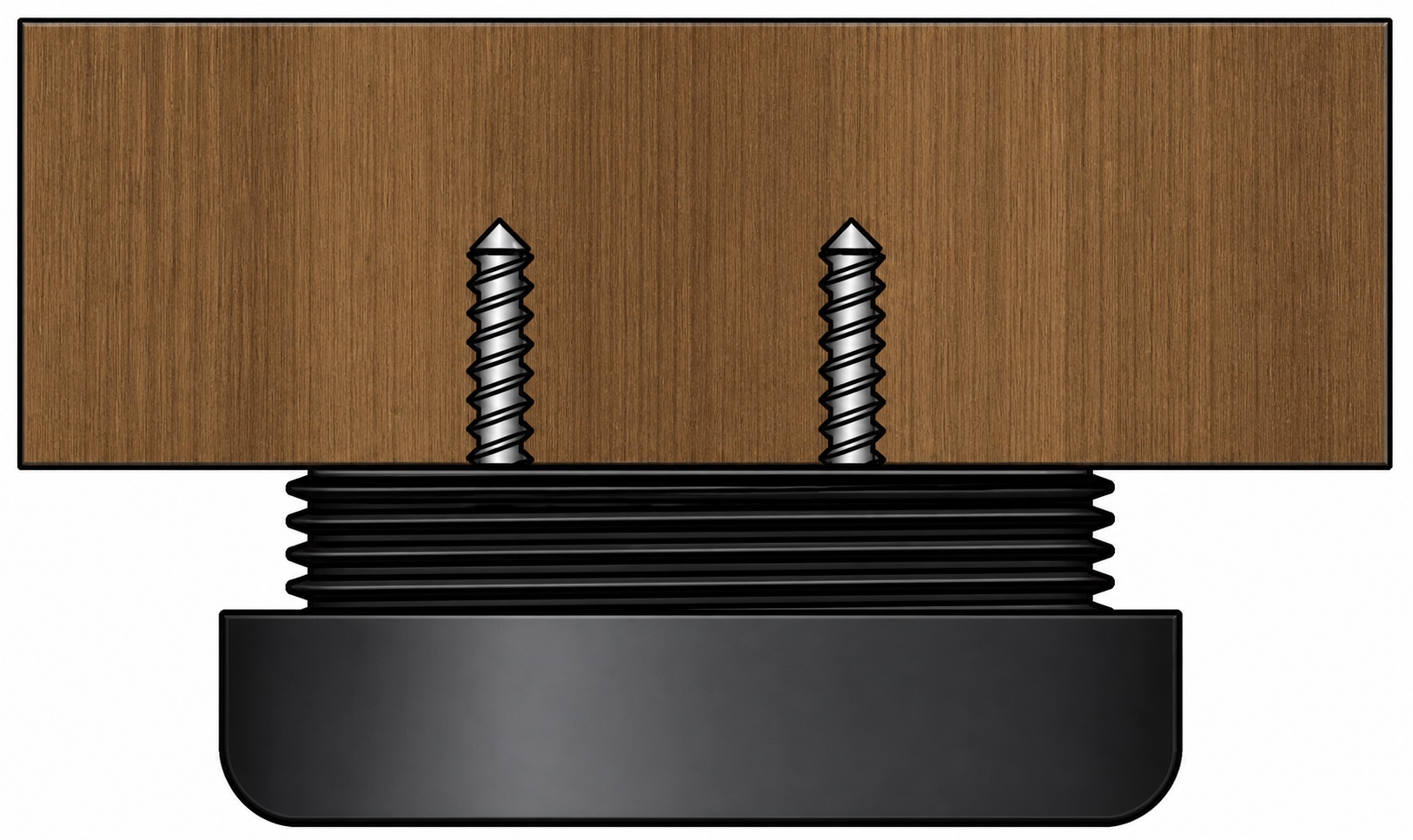 4 stevige meubelversteller, laadcapaciteit: 600 kg (1323 lbs), oppervlak: wit, ⌀25 mm (63/64"), versie: standaard, B571-25-WH. Verstelbare voet voor tafelpoten, meubelpoten, kastvoeten en nog veel meer, door Kojima (Japan) - Afbeelding 3