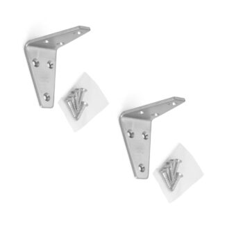 2 stuks corrosiebestendige robuuste montagebeugel, gemaakt van massief roestvrij staal, draagvermogen: 16 kg, oppervlak: satijn mat, SV-55S.
Plankdragers voor scheidingswanden, planken en nog veel meer, van Sugatsune / LAMP® (Japan)
