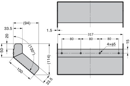 Hoogwaardige vuilstortkoker, gemaakt van roestvrij staal, 317 mm (12,5"), AZ-SLP310. Roestvrijstalen baffle, voor Sugatsune vuilniskleppen, AZ-GD310, AZ-GD310-BL, AZ-HD310, AZ-ND310 en nog veel meer, door Sugatsune / LAMP® (Japan) - Afbeelding 2