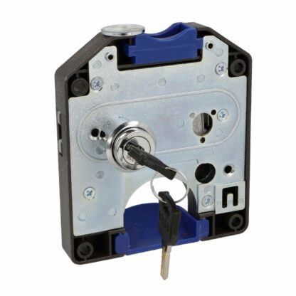 Muntslot met CHF 1.- gleuf, incl. 2 sleutels, oppervlak: donkergrijs, 110 mm (4.4"), uitvoering: linkssluitend, 14.60.249-C. Lockerslot voor locker, locker, schoollocker, locker en nog veel meer, door SISO Denmark - Afbeelding 2