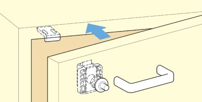 Drukknopsluiting voor dikke meubeldeuren van 22 tot 25 mm, oppervlak: bruin, SL-B251-BR. Push-Latch voor RV Ombouw, Jacht Interieur, Caravan Meubels en nog veel meer, door Sugatsune / LAMP® (Japan) - Afbeelding 6