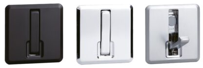 Hoogwaardige vouwhaak met vierkante veer voor uitsparing, oppervlak: verchroomd, 64 mm (2,6"), NF-K64-CR. Vierkante vouwhaak met automatische sluiting, voor tinyhouse, camper, jacht en nog veel meer, van Sugatsune / LAMP® (Japan) - Afbeelding 7