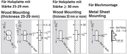 Hoogwaardige haak met vierkante veer voor uitsparing, oppervlak: verchroomd, mat gesatineerd, 64 mm (2,6"), NF-K64-SCR. Vierkante vouwhaak met automatische sluiting, voor tinyhouse, camper, jacht en nog veel meer, van Sugatsune / LAMP® (Japan) - Afbeelding 6