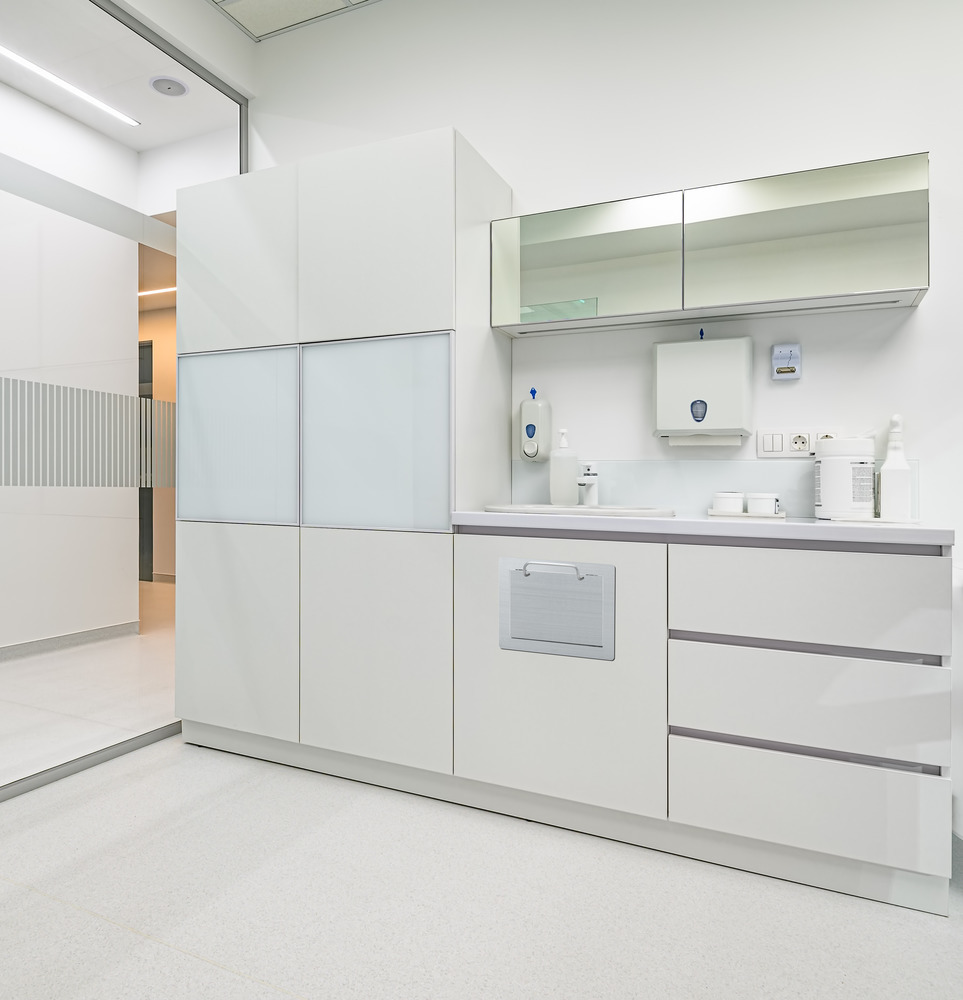 Hoogwaardige rechthoekige afvoerklep met handgreep, voor verticale montage, gemaakt van roestvrij staal, afwerking: mat satijn, 234 mm (9,3"), AZ-HD230-HL. Roestvrijstalen afvalluik, voor gastronomie en nog veel meer, van Sugatsune / LAMP® (Japan) - Afbeelding 4