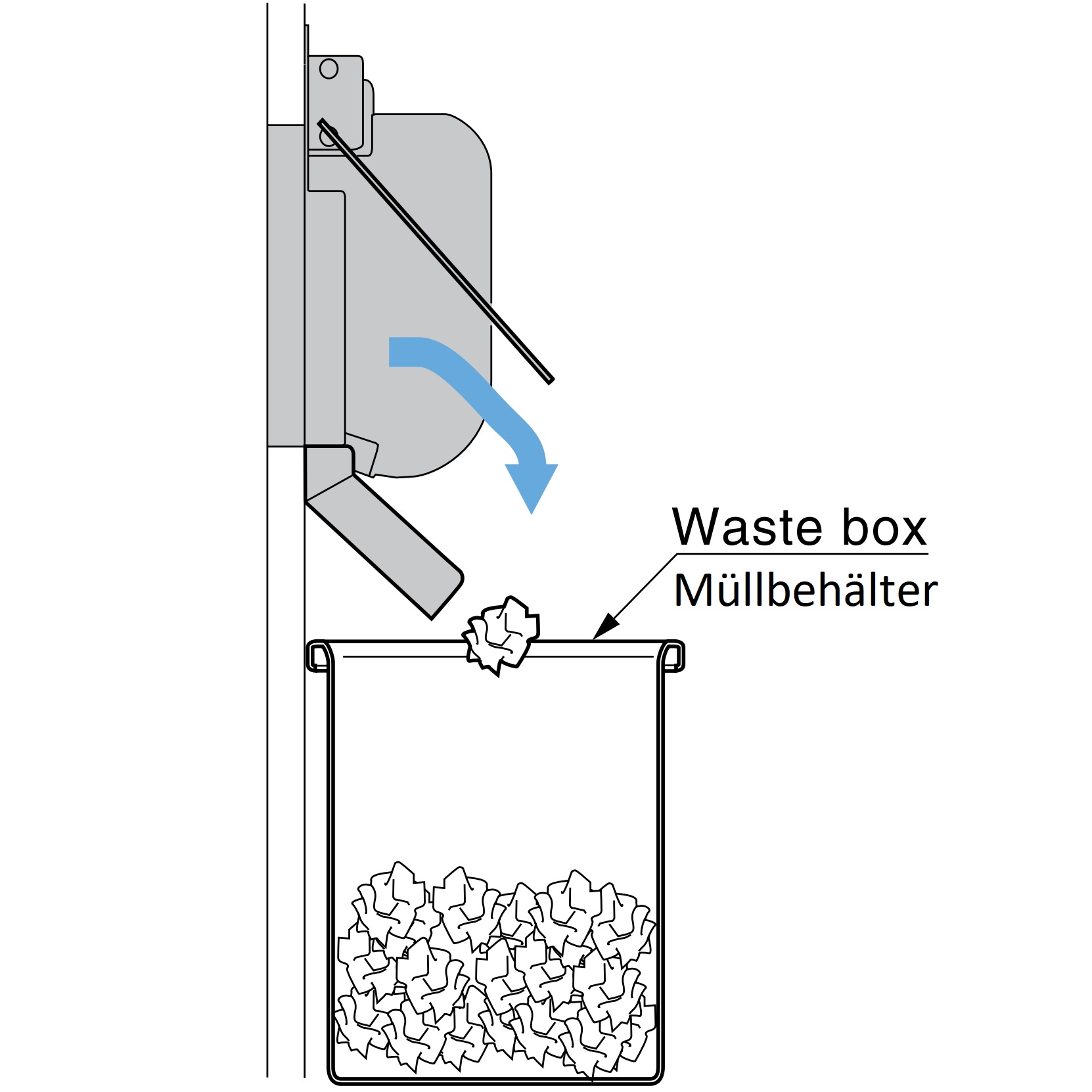 Hoogwaardige rechthoekige afvoerklep met handgreep, voor verticale montage, gemaakt van roestvrij staal, afwerking: mat satijn, 234 mm (9,3"), AZ-HD230-HL. Roestvrijstalen afvalluik, voor gastronomie en nog veel meer, van Sugatsune / LAMP® (Japan) - Afbeelding 5