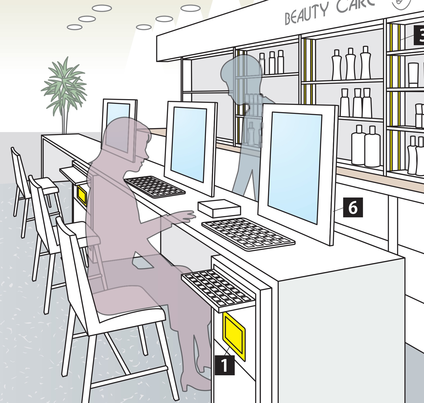Hoogwaardige rechthoekige afvoerklep voor verticale montage, met soft-close, gemaakt van roestvrij staal, afwerking: mat gesatineerd, 234 mm (9,3"), AZ-GD230-HL. Roestvrijstalen afvalluik, voor gastronomie en nog veel meer, van Sugatsune / LAMP® (Japan) - Afbeelding 6