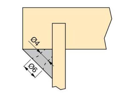 20 stuks rechthoekige kast achterpaneel montage, met verbindingsgat, schroefdraad, gemaakt van robuust plastic, zwart, 11,5 mm (0,5") 9069717. Schublade decolleté E.AF. B voor plank, kast achterwand, ladevloer en nog veel meer, door EMUCA - Afbeelding 2