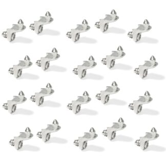 20 stuks planksteunen van zinklegering, met voorgemonteerde schroef 8114107. Vloersteun van zinklegering met voorgemonteerde schroef, voor rij gaten, planken, planken, planken, kasten, planken, kasten, planken en nog veel meer, van EMUCA